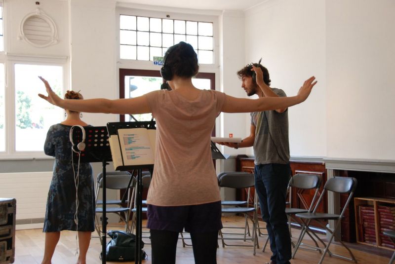 Members at the cast of Recording Hedda in rehearsals.